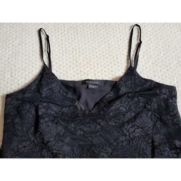 NWT Marciano Guess Women's Black AVA LACE Camisole TANK, Medium - Picture 2 of 9